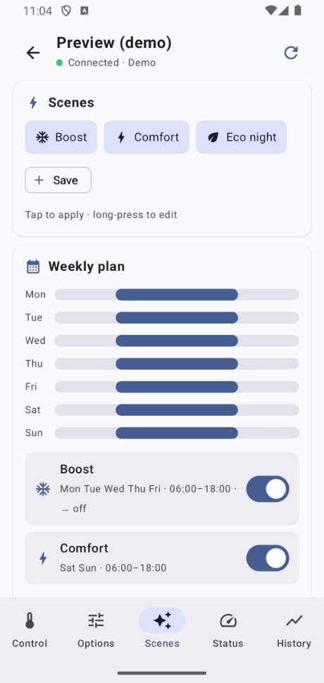 ClimaPilot – Weekly planner
